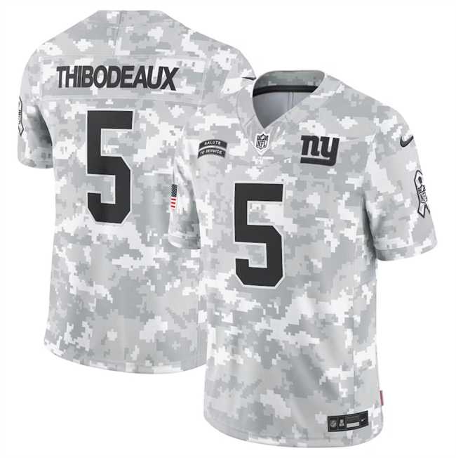 Mens New York Giants #5 Kayvon Thibodeaux 2024 Arctic Camo Salute To Service Limited Stitched Jersey Dyin->new york giants->NFL Jersey